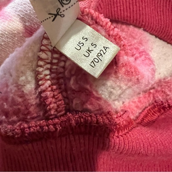 Free People Movement Dusty Rose and White Lace-Up Hoodie size Small - Picture 11 of 15